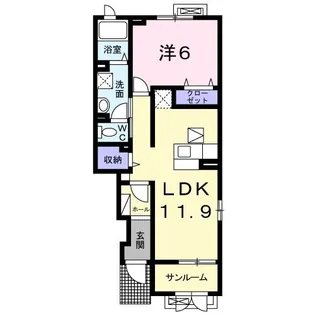 ストラスブール【1階】の間取り