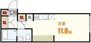 グランデール山本【2階】の間取り
