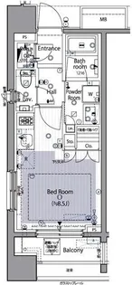 イニシアイオ西麻布【7階】の間取り