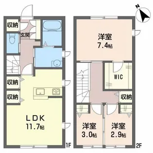 シャーメゾンアベニューII【1階】の間取り