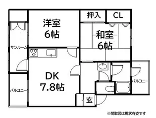 五位ノ池南ビル2号棟【4階】の間取り