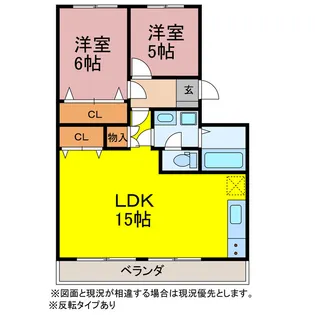 BANハイツ【1階】の間取り