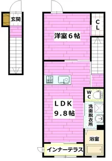 FALDA T(ファルダティー)【2階】の間取り
