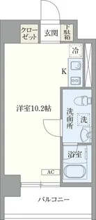 オープンブルーム東新宿【6階】の間取り
