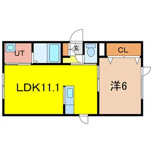 春光3条8丁目3【1階】の間取り