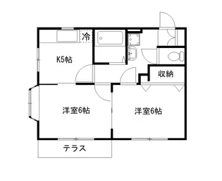 メゾン葵【1階】の間取り