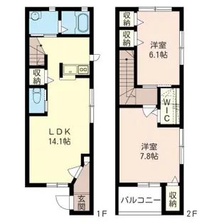 Eco DOLCE小仲台【2階】の間取り