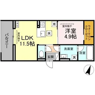 TORISIA本宮 A棟【1階】の間取り