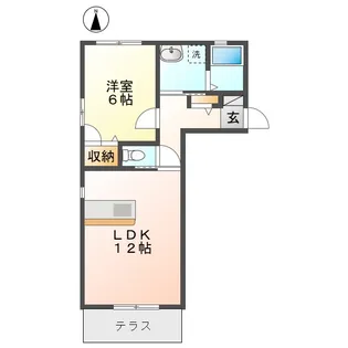 クラウディアゆう B棟【1階】の間取り