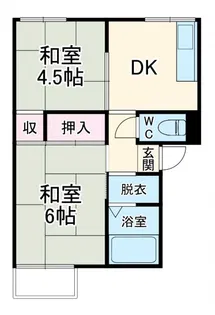 ハイツ都【2階】の間取り