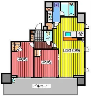 シティハウス蕨ステーションコート【9階】の間取り