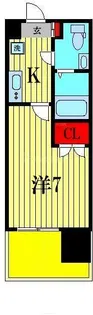 パークキューブ北松戸【8階】の間取り