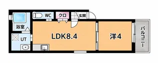 Veil Maison 南城内【1階】の間取り