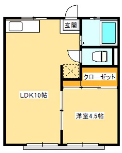 ホワイトハイツ【2階】の間取り