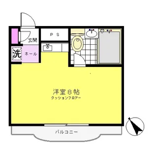 フラッツ金子【3階】の間取り
