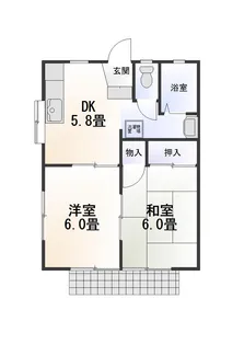 ハミングハイム【1階】の間取り