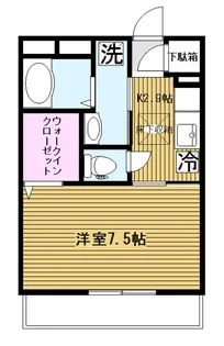 レ・セーナアサカII【1階】の間取り