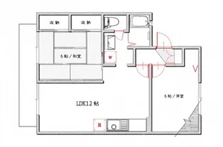 アメニティタウンA【1階】の間取り
