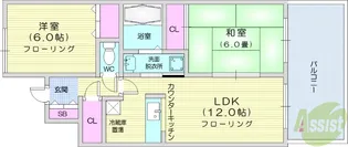 コンフォート泉【3階】の間取り