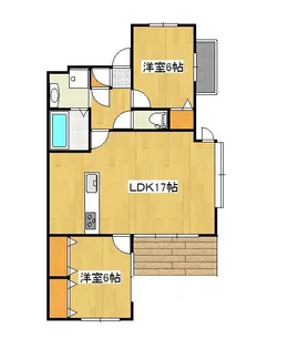 京竹楽【2階】の間取り