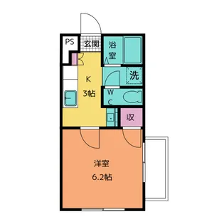 朝日プラザ静岡古庄【2階】の間取り