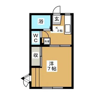 コーポセシア【1階】の間取り