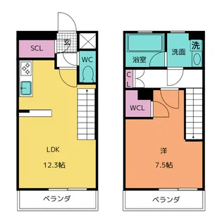 シエルブルー栄の間取り
