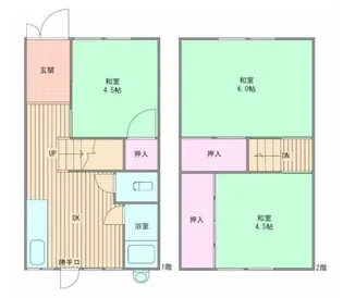 新和苑東棟の間取り