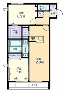 カーサ天王【2階】の間取り
