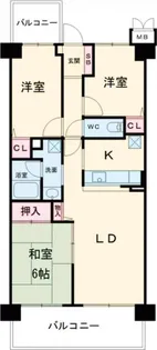 コスモ茂原【11階】の間取り