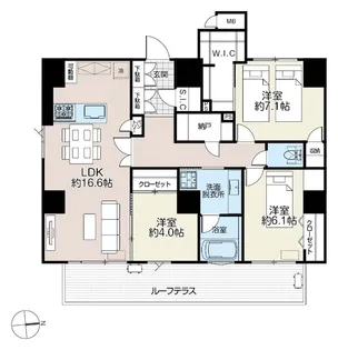 BUONA BREZZA外神田【13階】の間取り