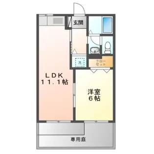 フォーブルいずみB棟【1階】の間取り