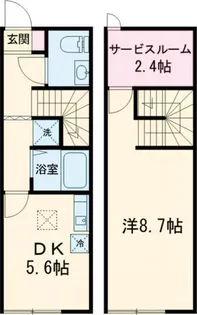 スプリングガーデン Bの間取り