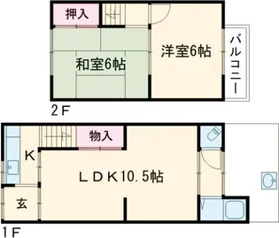 京都府京都市右京区西院西田町【一戸建】の間取り
