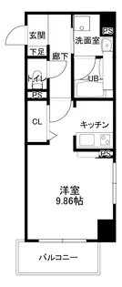 ラポール日泉【7階】の間取り