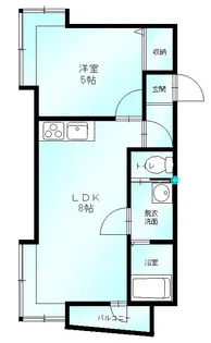 パレス八重【1階】の間取り