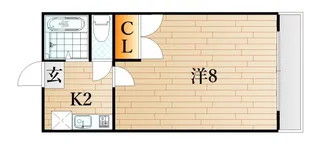 山口県下関市梶栗町2【アパート】の間取り