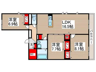 GRACE KOWA【3階】の間取り