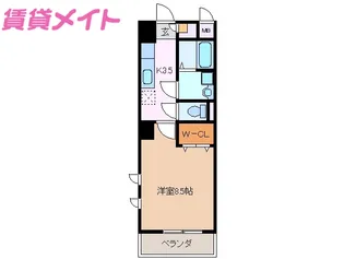 ミ・カーサ・キタ【5階】の間取り