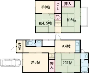 京都府京都市南区久世大薮町【一戸建】の間取り