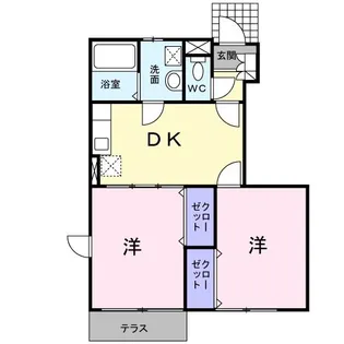 ヴァルトプラッツA【1階】の間取り