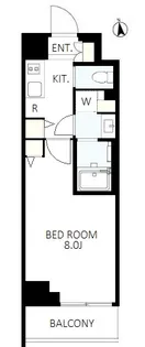 レクシード神楽坂【6階】の間取り