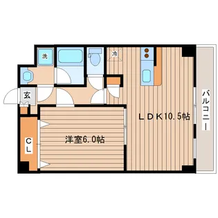 エクシード【1階】の間取り