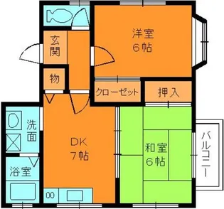 エスポワール王寺【2階】の間取り