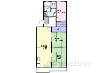 アクシスKAWASE【3階】の間取り