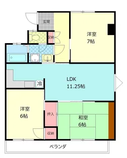 アグリス正【2階】の間取り