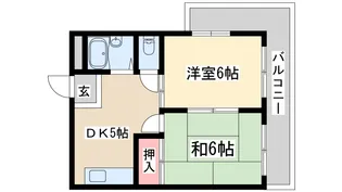 ガルボ淡路【4階】の間取り