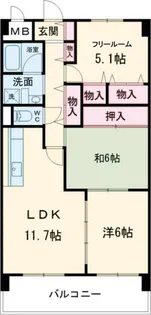 大阪府羽曳野市野々上1【アパート】の間取り
