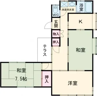 山口県岩国市由宇町港2【一戸建】の間取り