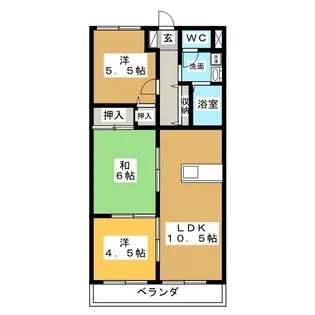 サニーコート【2階】の間取り